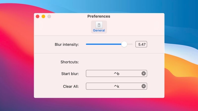 blurscreen app settings